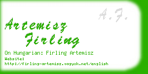 artemisz firling business card
